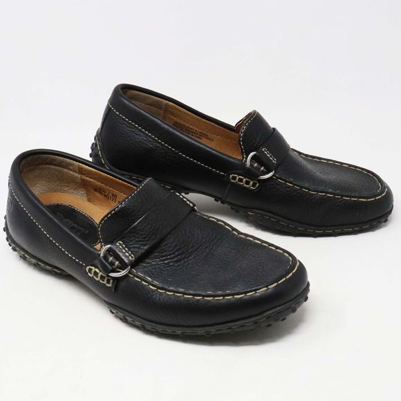 Born Shoes - Born Black Pebble Leather Comfort Loafer